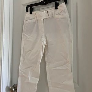 Woman’s white capris